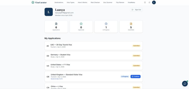 VisaCurator – screenshot 3