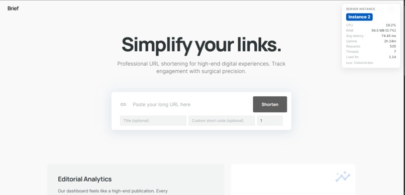 Brief – screenshot 1