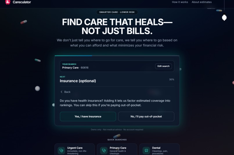 CARECULATOR – screenshot 2