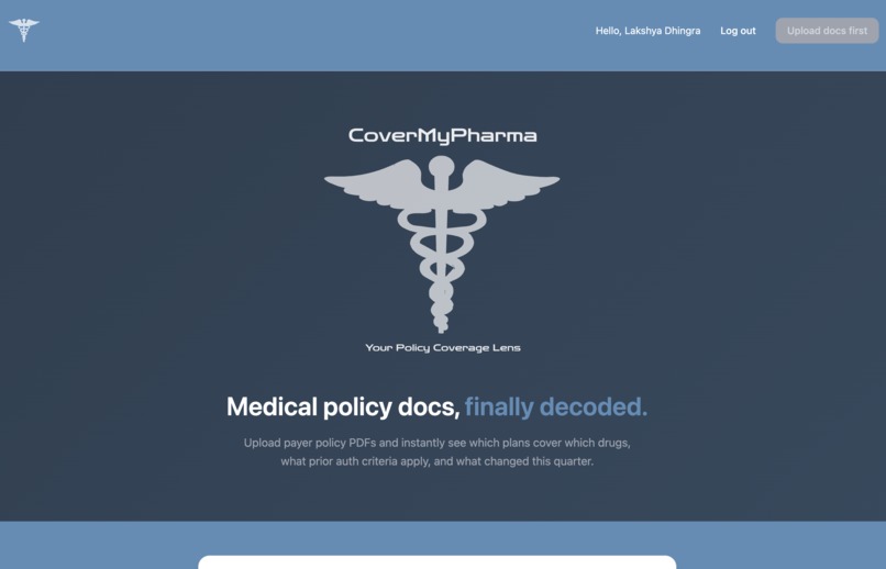 CoverMyPharma – screenshot 1