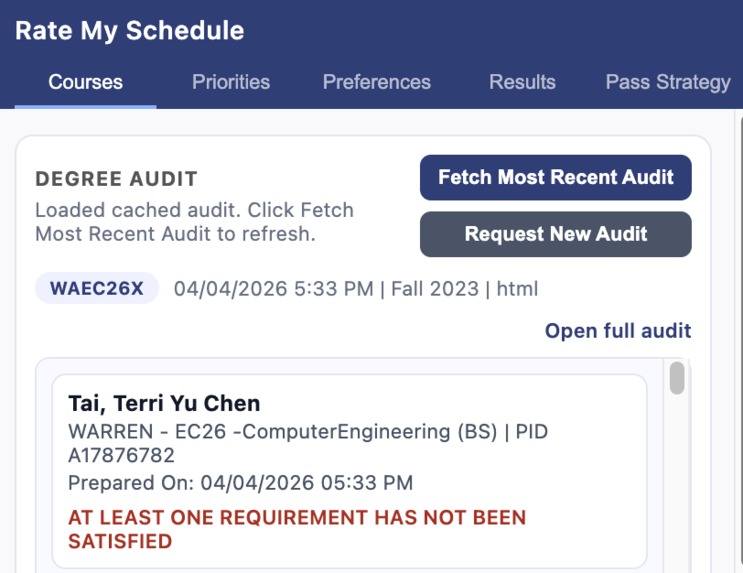 Rate My Schedule – screenshot 1