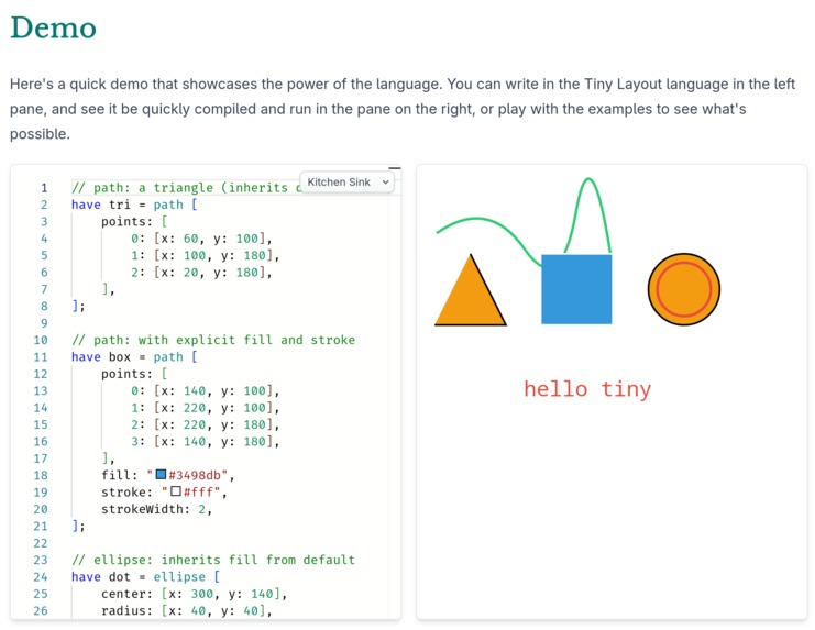 Tiny Layout – screenshot 1