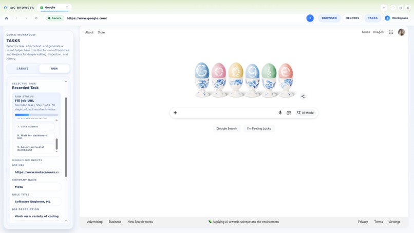 Jac-Browser – screenshot 1