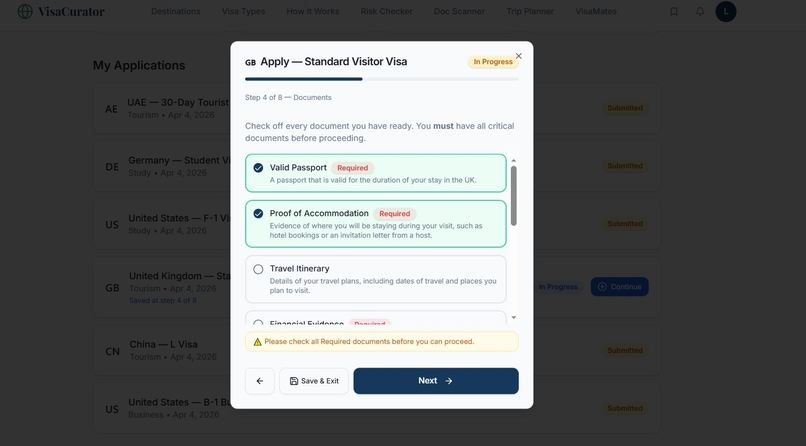 VisaCurator – screenshot 9