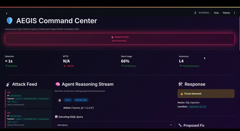 AEGIS: Autonomous Cyber-Defense Swarm – screenshot 1