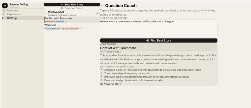resume telling – screenshot 4