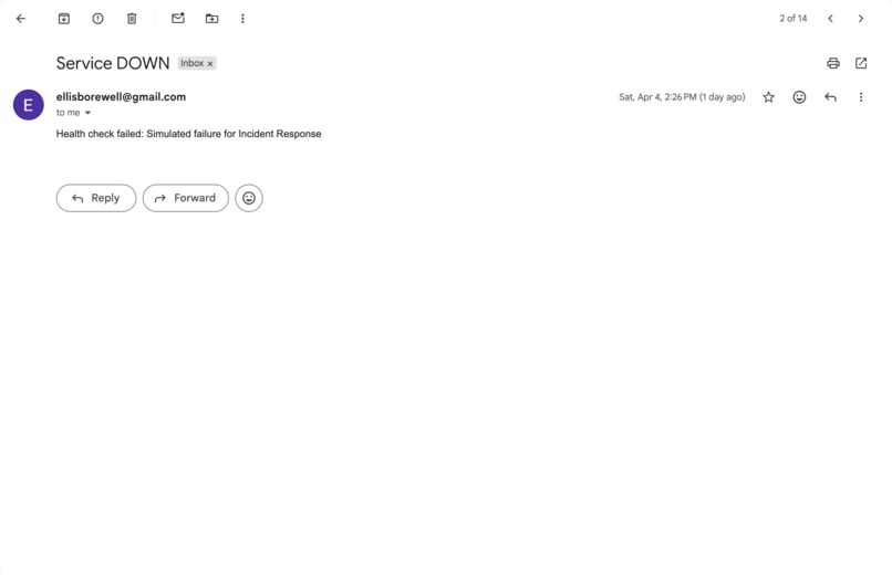 SREnity Squad - URL Shortener + Incident Response Dashboard – screenshot 6