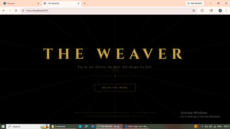 THE WEAVER – screenshot 1