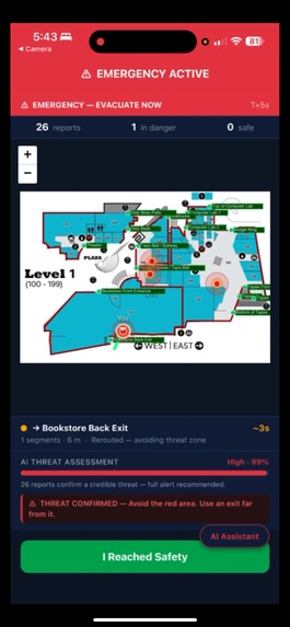 Sentinel - Campus Shooting Safety App – screenshot 3