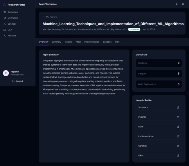 ResearchForge – screenshot 6