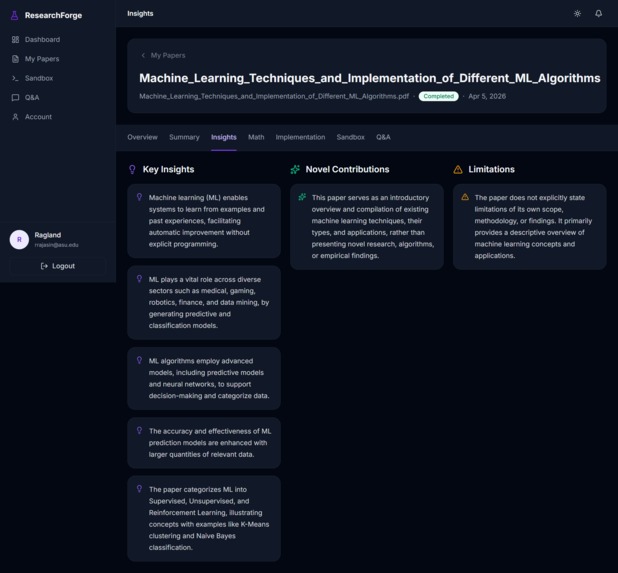 ResearchForge – screenshot 4