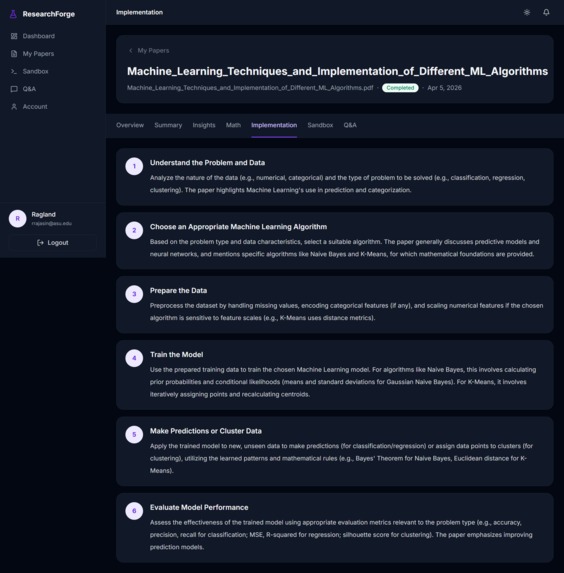 ResearchForge – screenshot 3