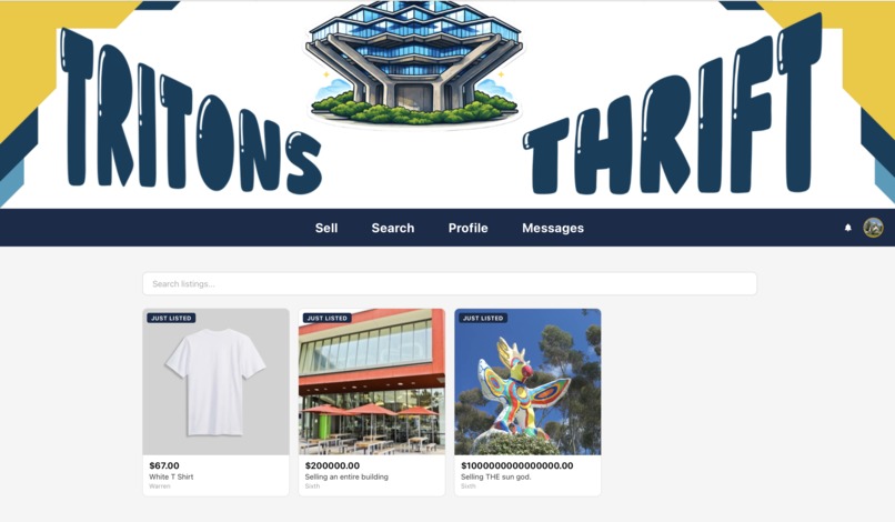 Tritons Thrift – screenshot 2