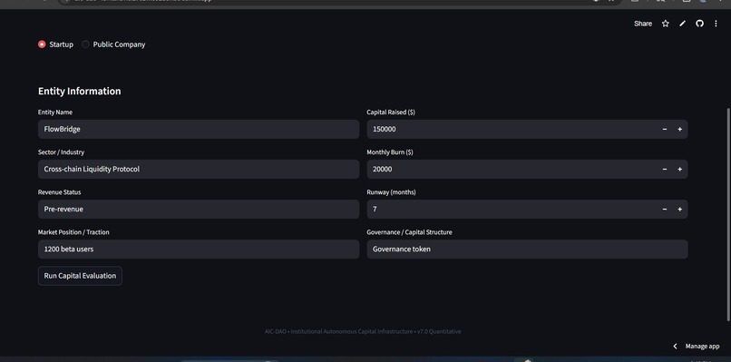 AIC-DAO : Autonomous Investment Committee – screenshot 1