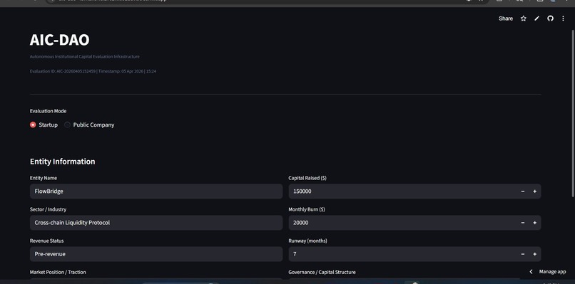 AIC-DAO : Autonomous Investment Committee – screenshot 4