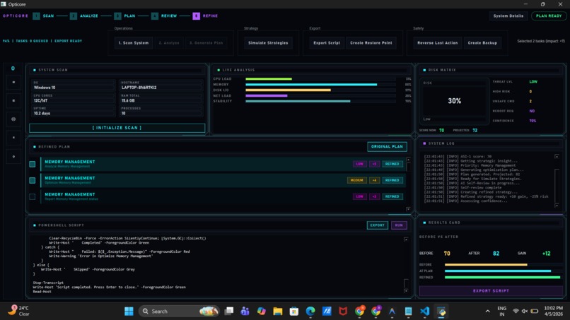 OptiCore – screenshot 4