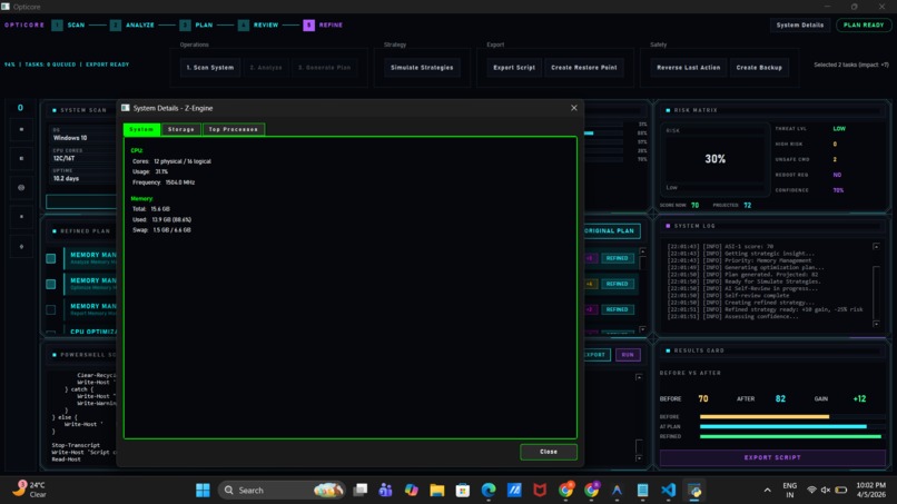 OptiCore – screenshot 6