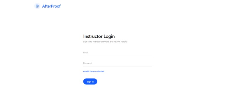 AfterProof – screenshot 2