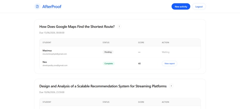 AfterProof – screenshot 3