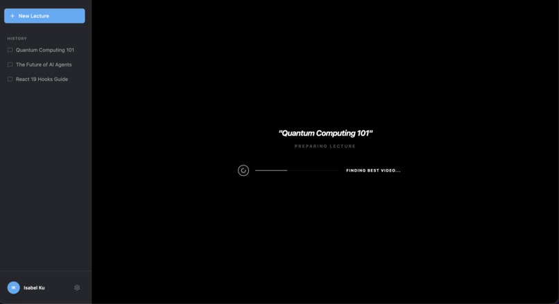 LectureLens – screenshot 1