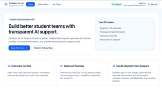 CAT: CollaborAiTor for Student Teams