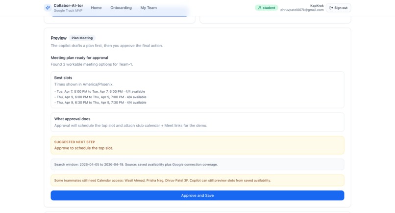 CAT: CollaborAiTor for Student Teams – screenshot 4