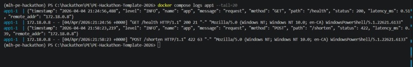 URL Shortener MLH PE Hackathon 2026 – screenshot 17