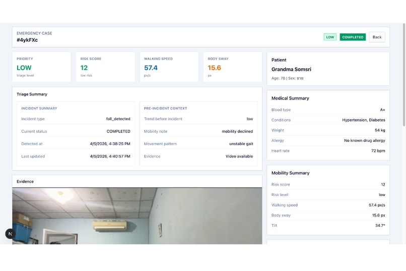 Intelligent Fall Detection & Risk Prediction System – screenshot 6