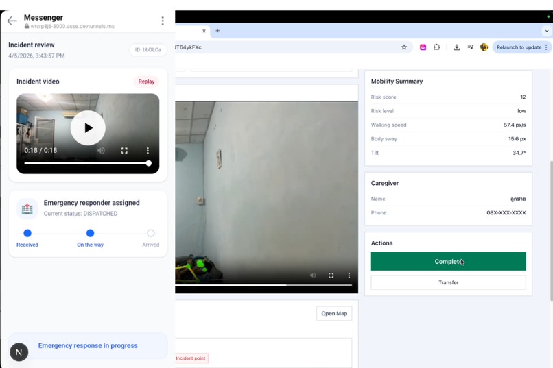 Intelligent Fall Detection & Risk Prediction System – screenshot 9