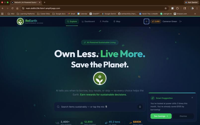 ReEarth: AI Sustainable Access Economy – screenshot 1