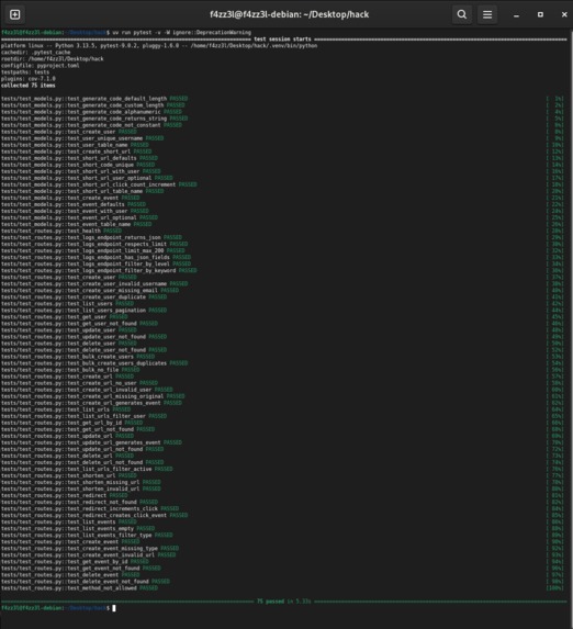 URL Shortener – screenshot 2