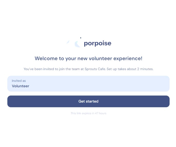 Porpoise: Connecting you to a mission that needs you – screenshot 1