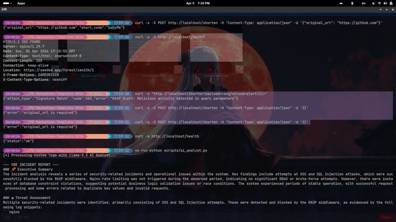 Resilient API & AI Incident Analyst – screenshot 1