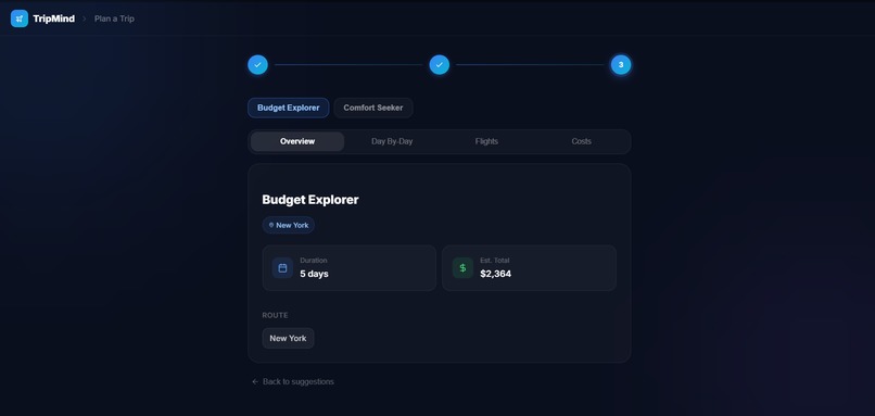 TripMind – screenshot 1
