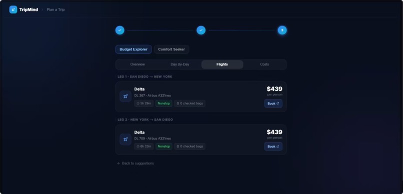 TripMind – screenshot 2