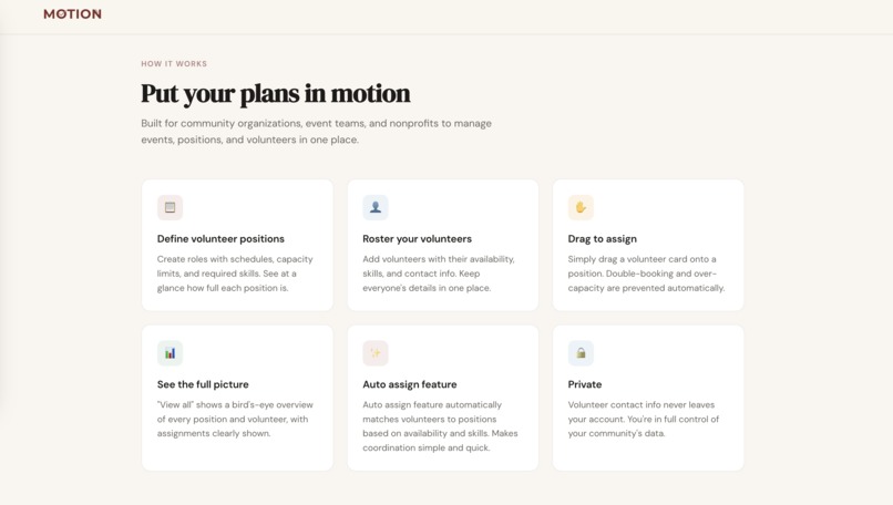 Motion – screenshot 2
