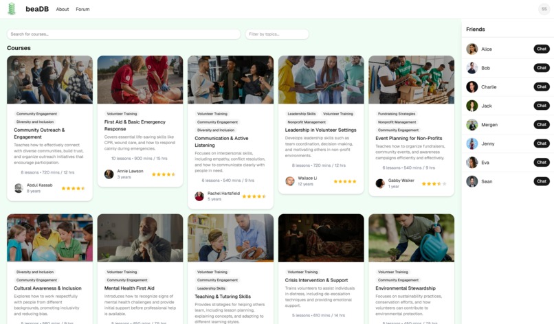 beaDB – screenshot 1