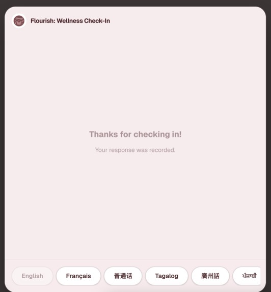 Flourish: Wellness Check-In – screenshot 4