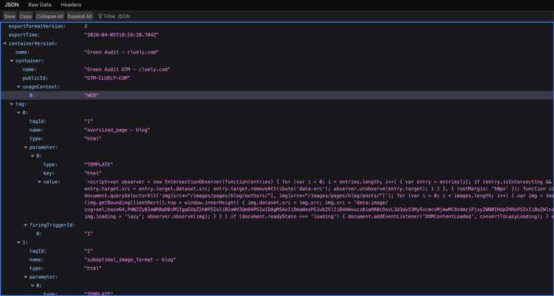 Green Audit – screenshot 3