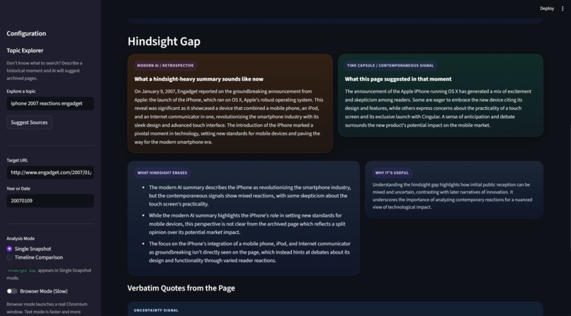 The Internet Time Capsule – screenshot 3
