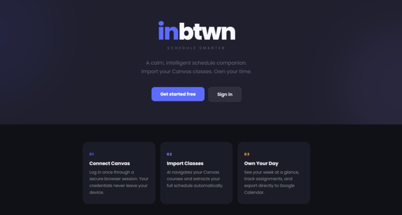 Inbtwn – screenshot 1