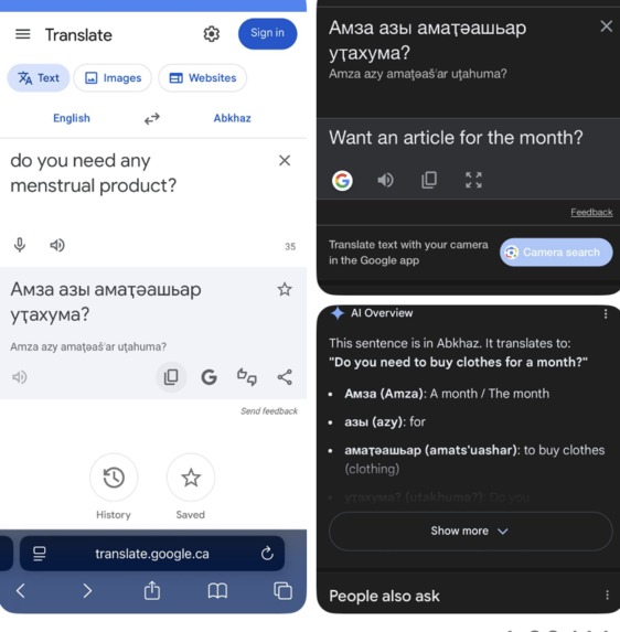 Incorrect Translation by Google Translate