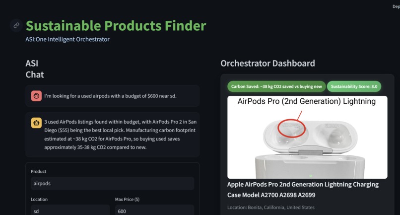 Sustainable Products Finder – screenshot 1