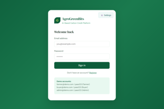 AgroGreenBits – Carbon Credits