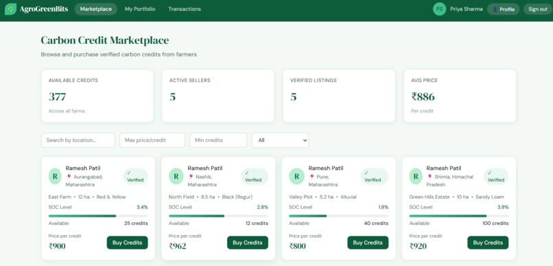 AgroGreenBits – Carbon Credits – screenshot 11