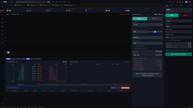 Apex Terminal – screenshot 2
