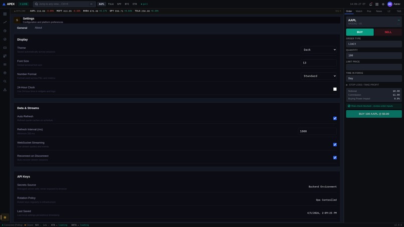 Apex Terminal – screenshot 9