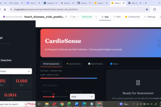 CardioSense – AI-Powered Heart Disease Risk Prediction