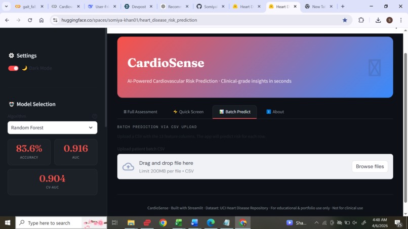 CardioSense – AI-Powered Heart Disease Risk Prediction – screenshot 3