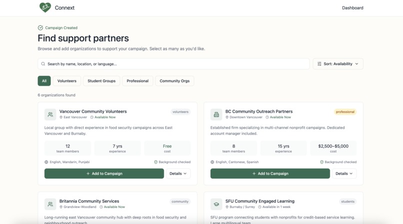 Connext – screenshot 5